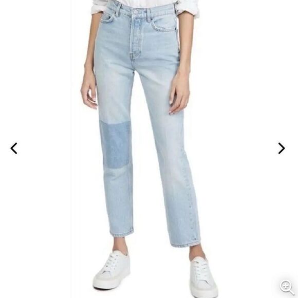 Reformation Sandy High Rise Relaxed Straight Jeans - Picture 1 of 5